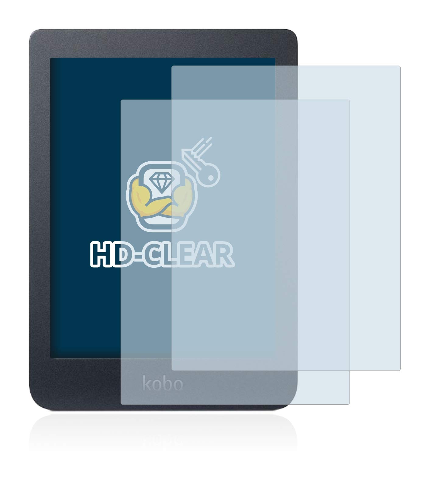 Brotect 2-Pack Ultra Clear Screen Protectors for Kobo Nia - Anti-Scratch & Bubble-Free Protection for E-Reader Display | Perfect for Reading, Travel & Daily Use