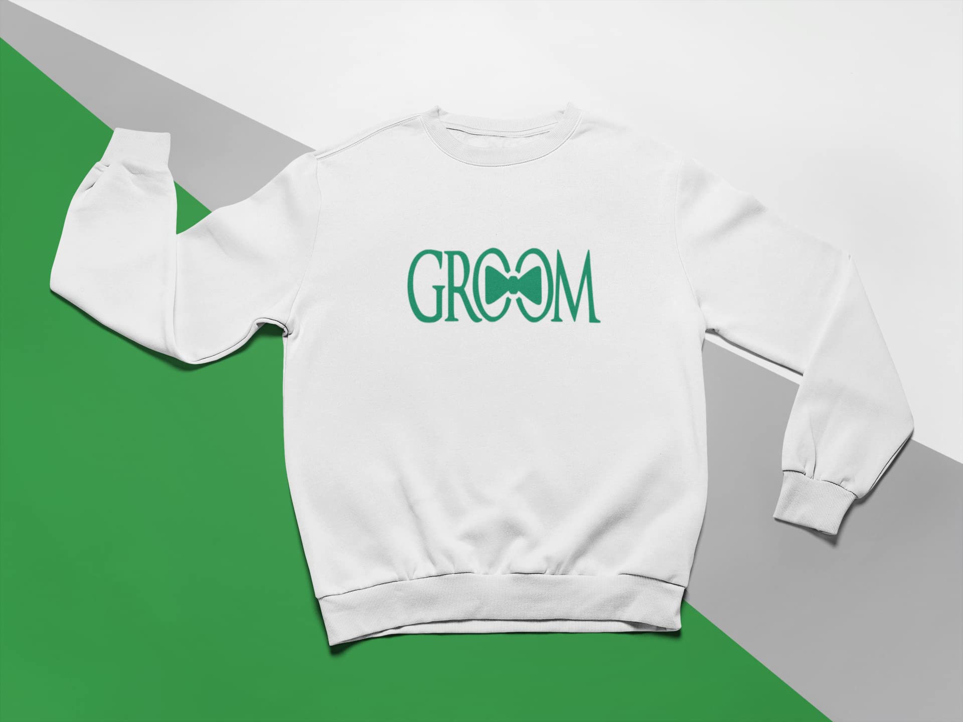 Groom Iron On Decal - Customizable T-Shirt Transfer for Bachelor Party & DIY Crafts | Ready-to-Press Graphic Patch in Sugar Lemon Glitter | Perfect for Wedding Events, Groomsmen Gifts & DIY Apparel Projects