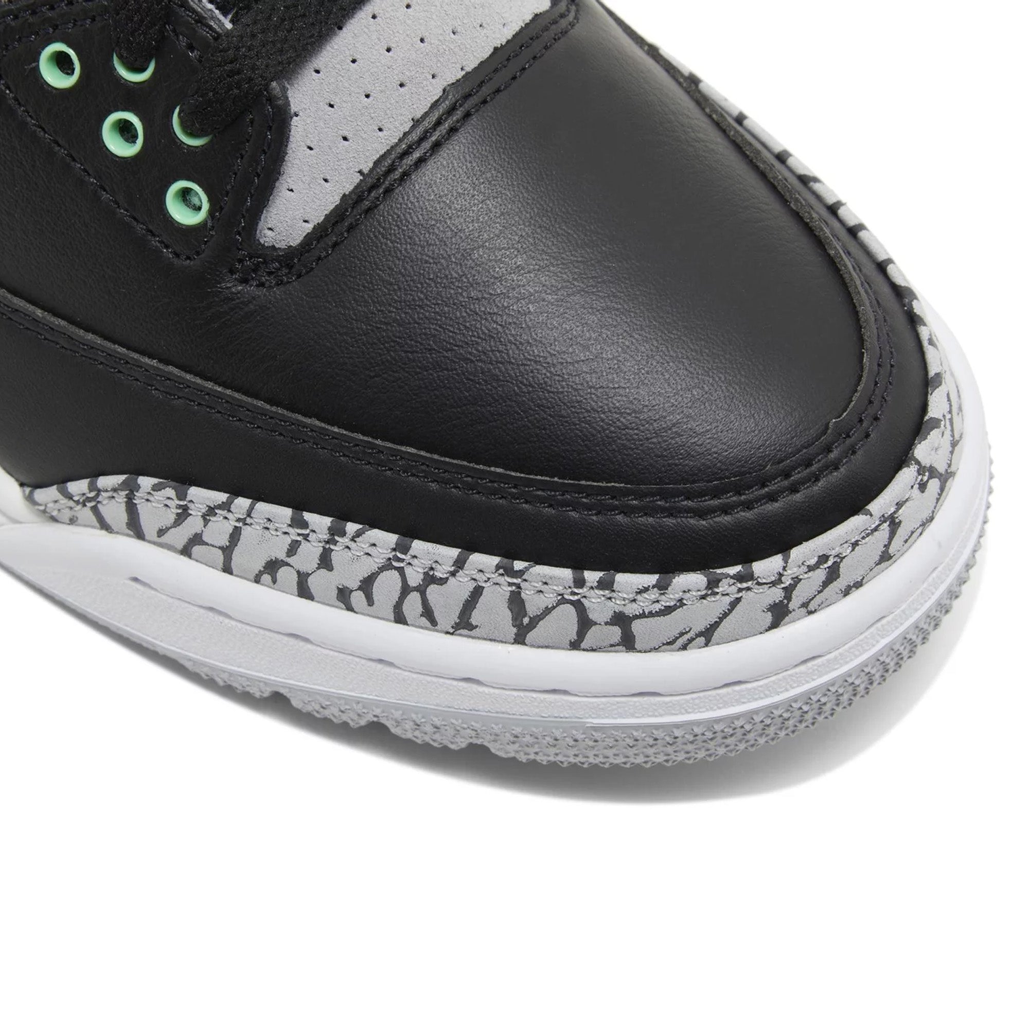 Air Jordan 3 Retro 'Green Glow' Sneakers (2024) - Men's Basketball Shoes for Casual Wear & Street Style
