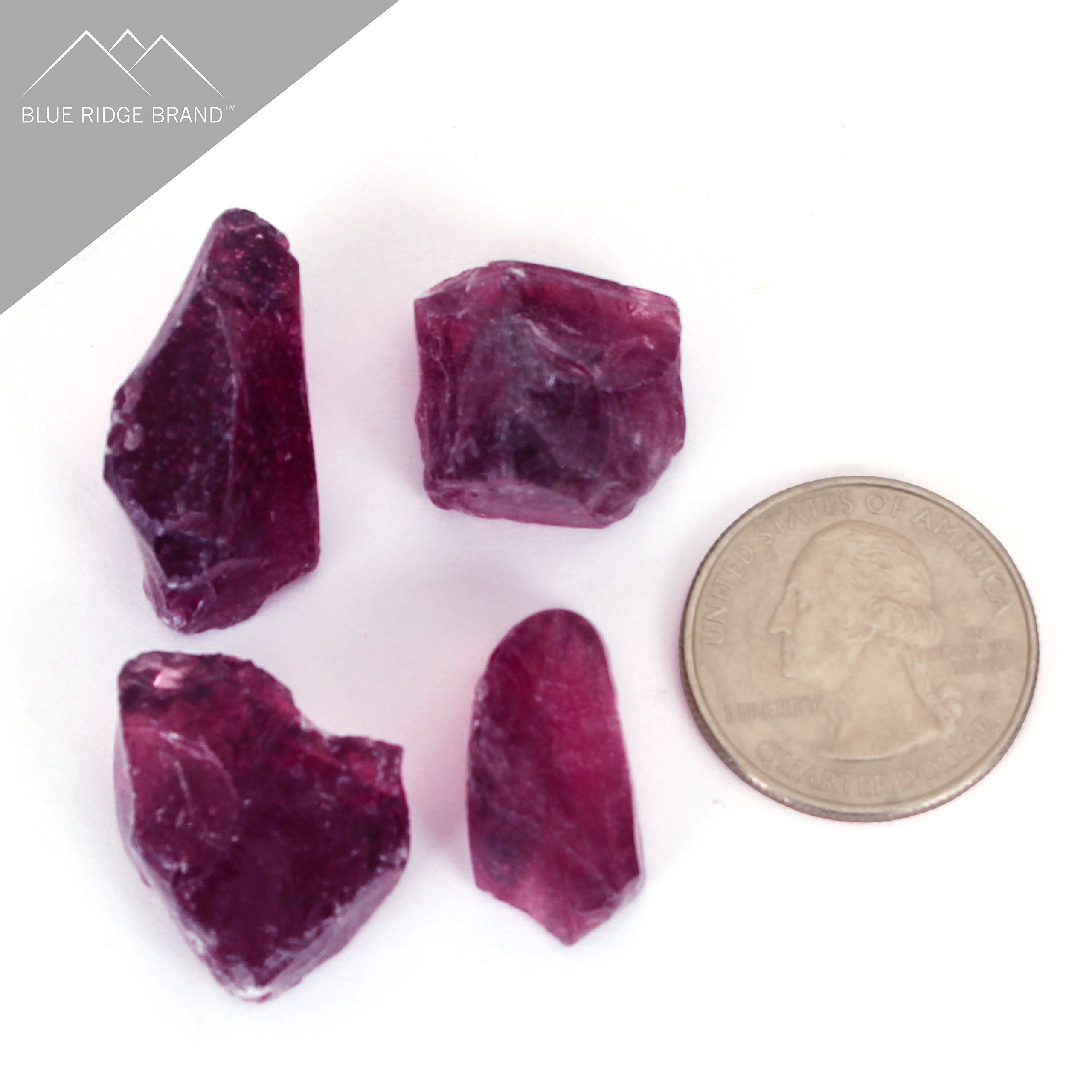 Purple Fire Glass Rocks for Gas & Propane Fire Pits - 50lb Shatterproof Firepit Glass Stones - Decorative Fireplace Crystals for Outdoor Patio, Backyard, and Garden Decor