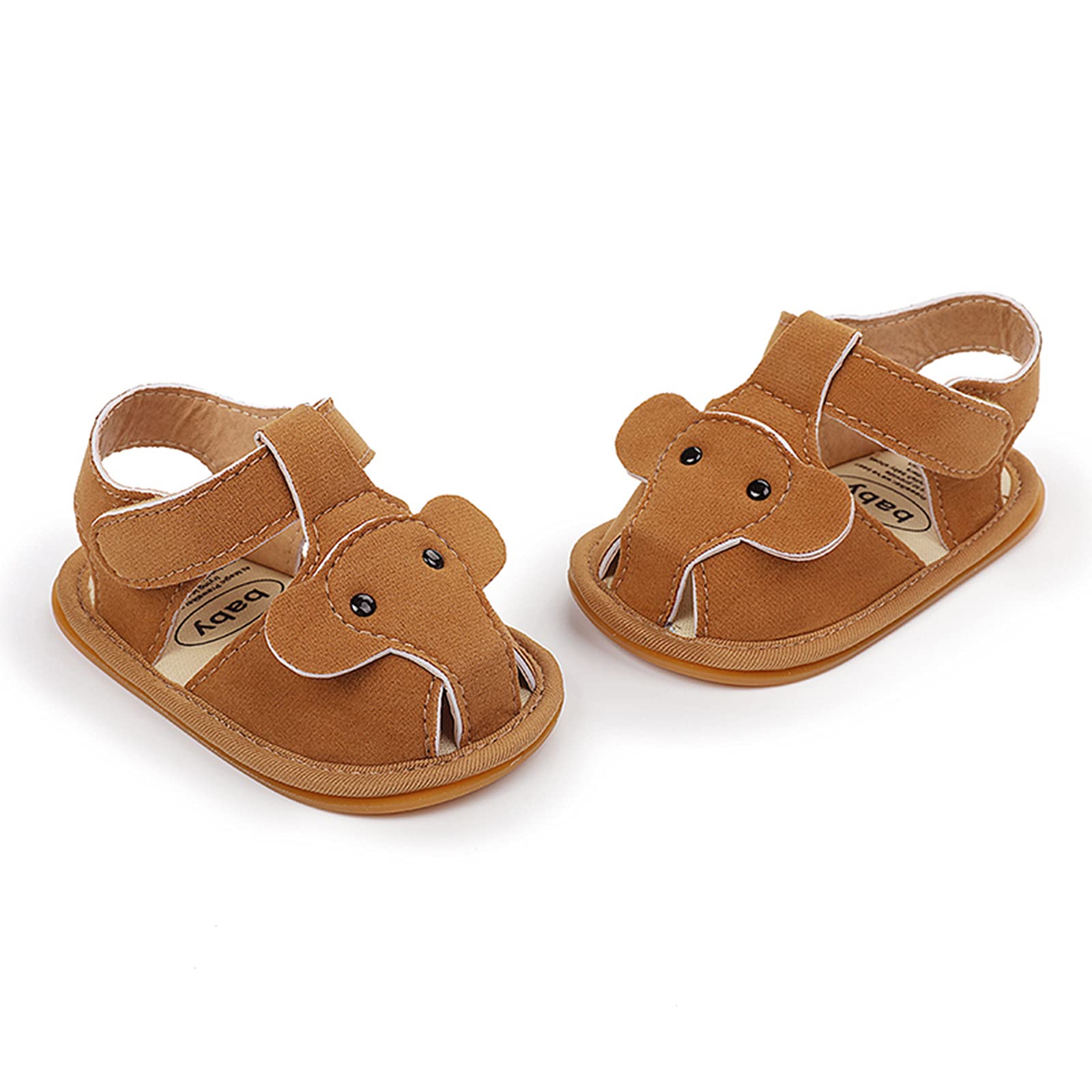 Toddler Girls Sandals - Cute Elephant Design Beach Shoes for Baby Girls | Summer Prewalker Sandals for Outdoor Play & Walking