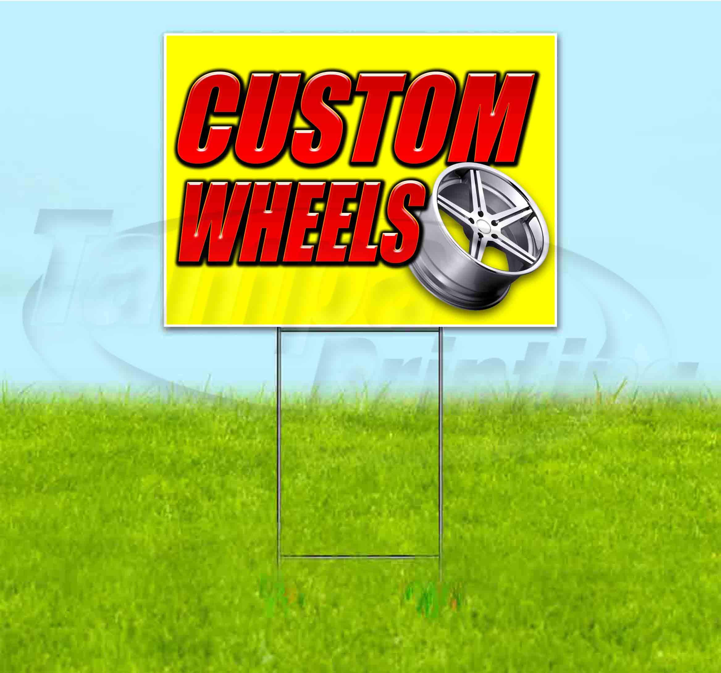 Custom 18x24 Inch Yard Signs with Metal Step Stakes - Bulk Discounts & Multi-Pack Options for Political Campaigns, Real Estate Advertising & Event Promotion