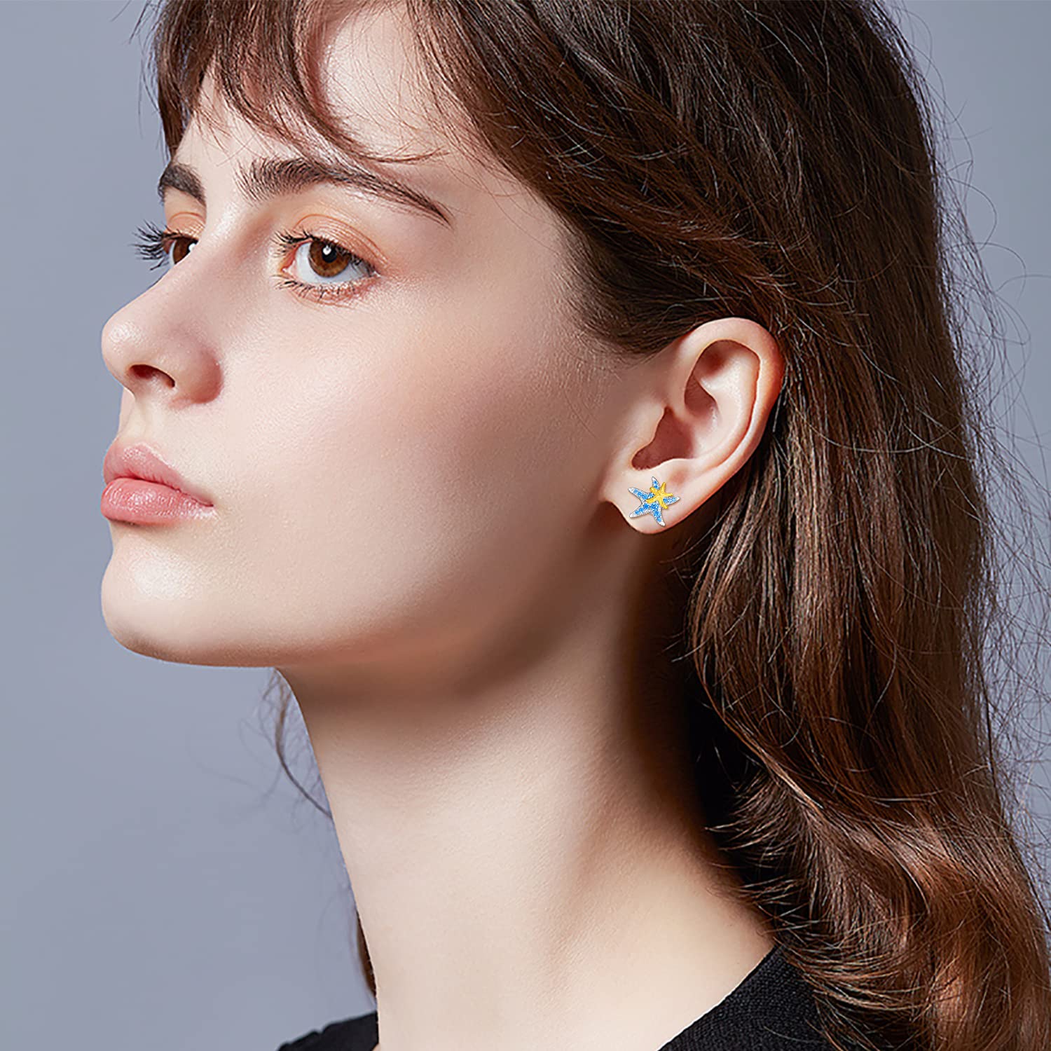 Hypoallergenic Starfish Stud Earrings for Women - Tiny Small Sea Beach Jewelry Gifts - Perfect for Summer Vacations, Beach Weddings & Coastal Fashion Accessories