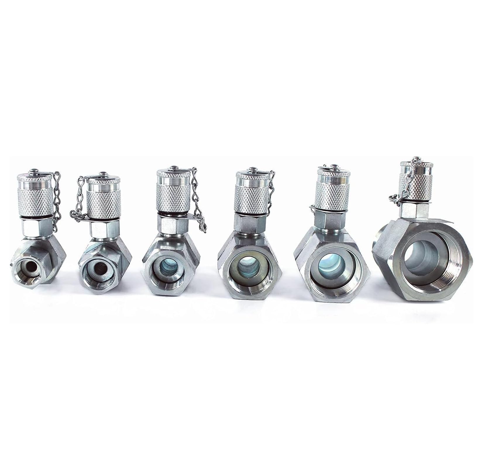6 Pack ORFS Hydraulic Swivel Tee Fittings Connector Kit - Heavy Duty Excavator Construction Machinery Hydraulic System Couplings - Perfect for Hydraulic Line Repair & Maintenance