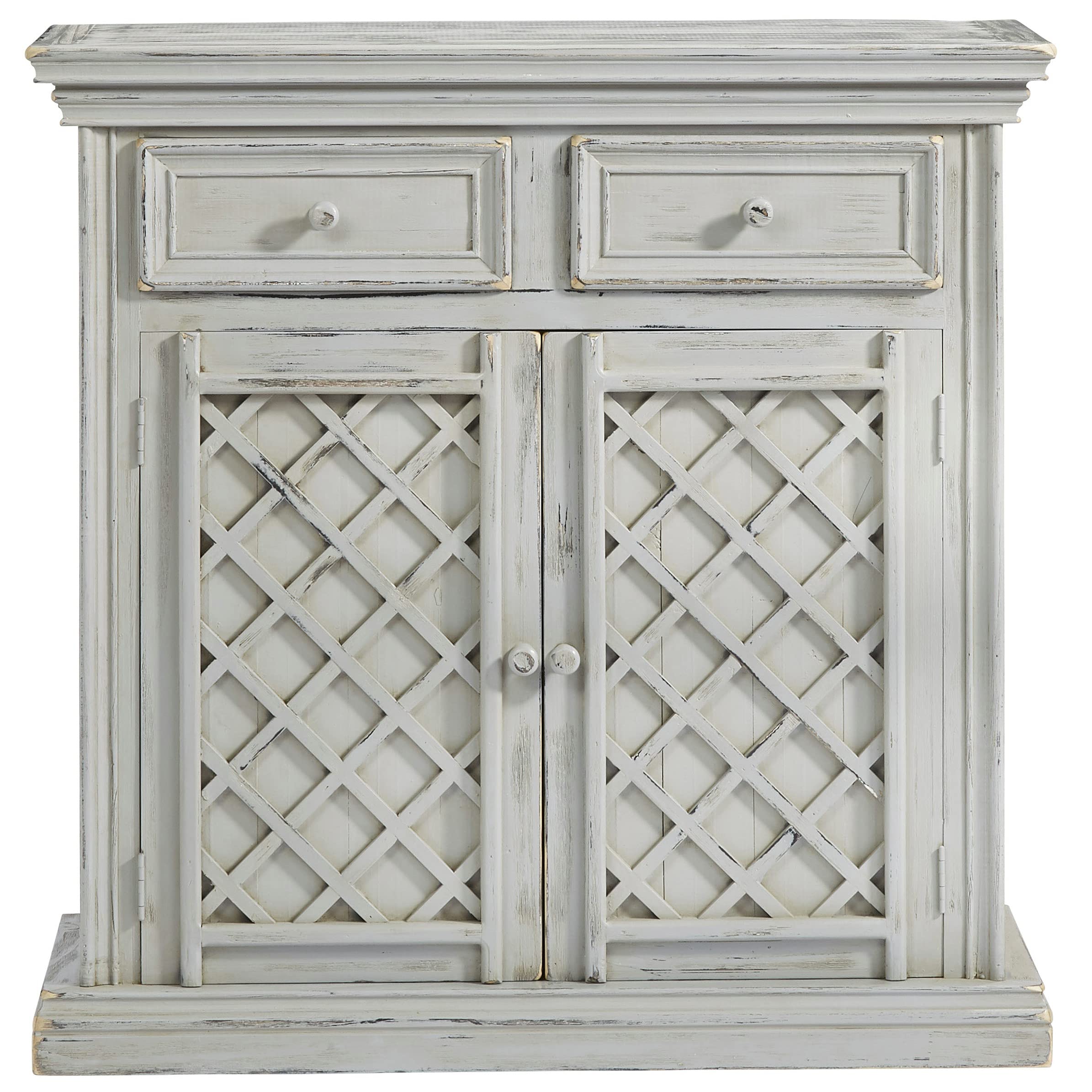 Progressive Furniture Audrey Accent Cabinet in Gray - Stylish Storage Solution for Living Room, Bedroom & Entryway