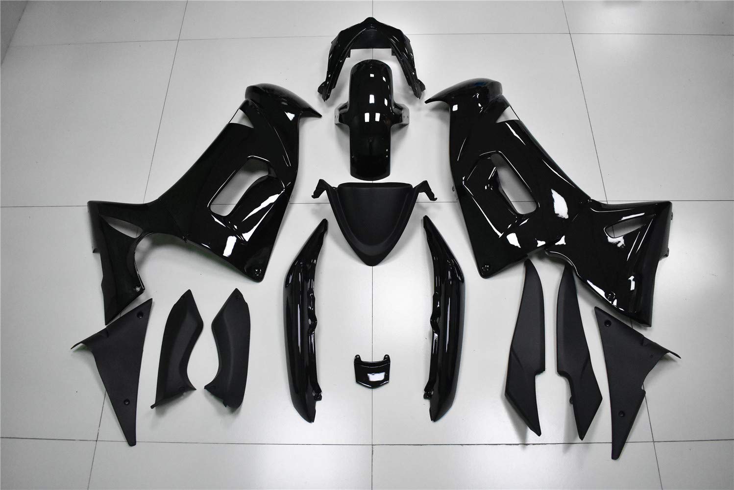 Glossy Black NT FAIRING Body Kit for KAWASAKI NINJA 650R (2006-2008) | ABS Plastic Motorcycle Fairing Replacement | Perfect for Street Riding & Custom Bike Builds