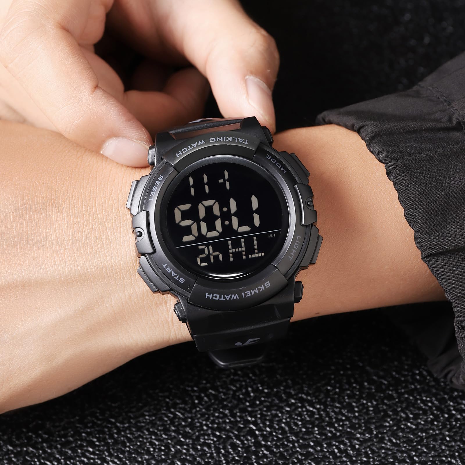 FANMIS Men's Military Digital Watch - 50M Waterproof LED Backlight Sports Watch with Multifunction, Unisex Outdoor Activity & Casual Wear for Hiking, Running, Gym & Daily Use