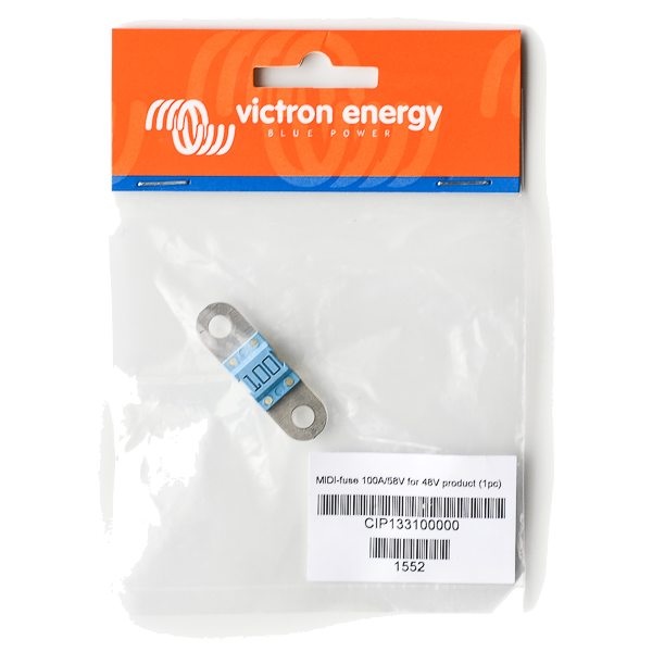 48V MIDI Fuse 100A 58V - High Amp Automotive Blade Fuse for 48V Electric Vehicles, Solar Systems & Power Supplies
