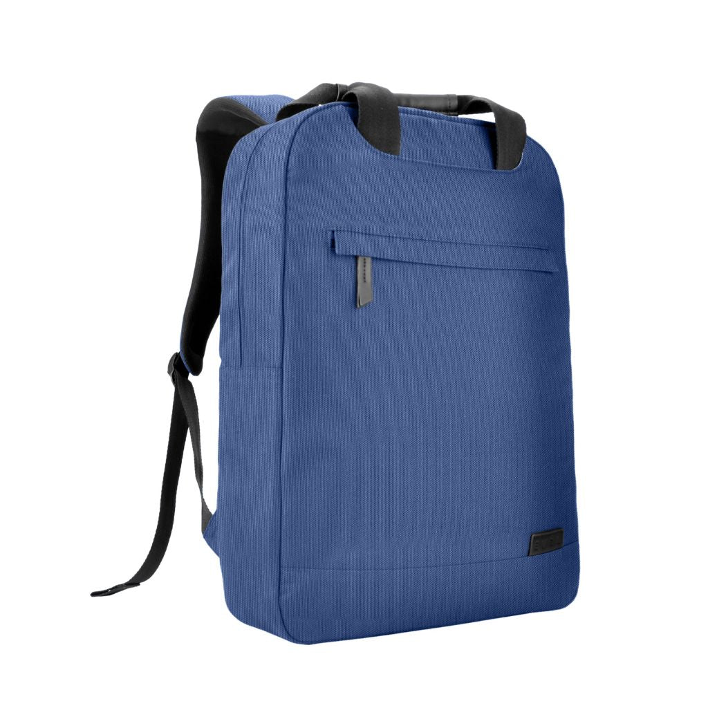 Evol 15.6 Inch Recycled Business Laptop Backpack - Navy Blue Water Resistant Computer Bag for Work, School & Travel