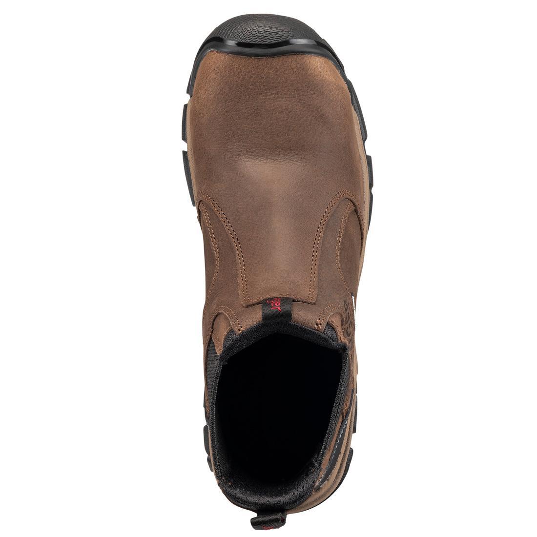 Ripsaw Puncture Resistant Alloy Toe Chelsea Work Boots for Men - Brown Leather Safety Shoes for Construction & Warehouse Work