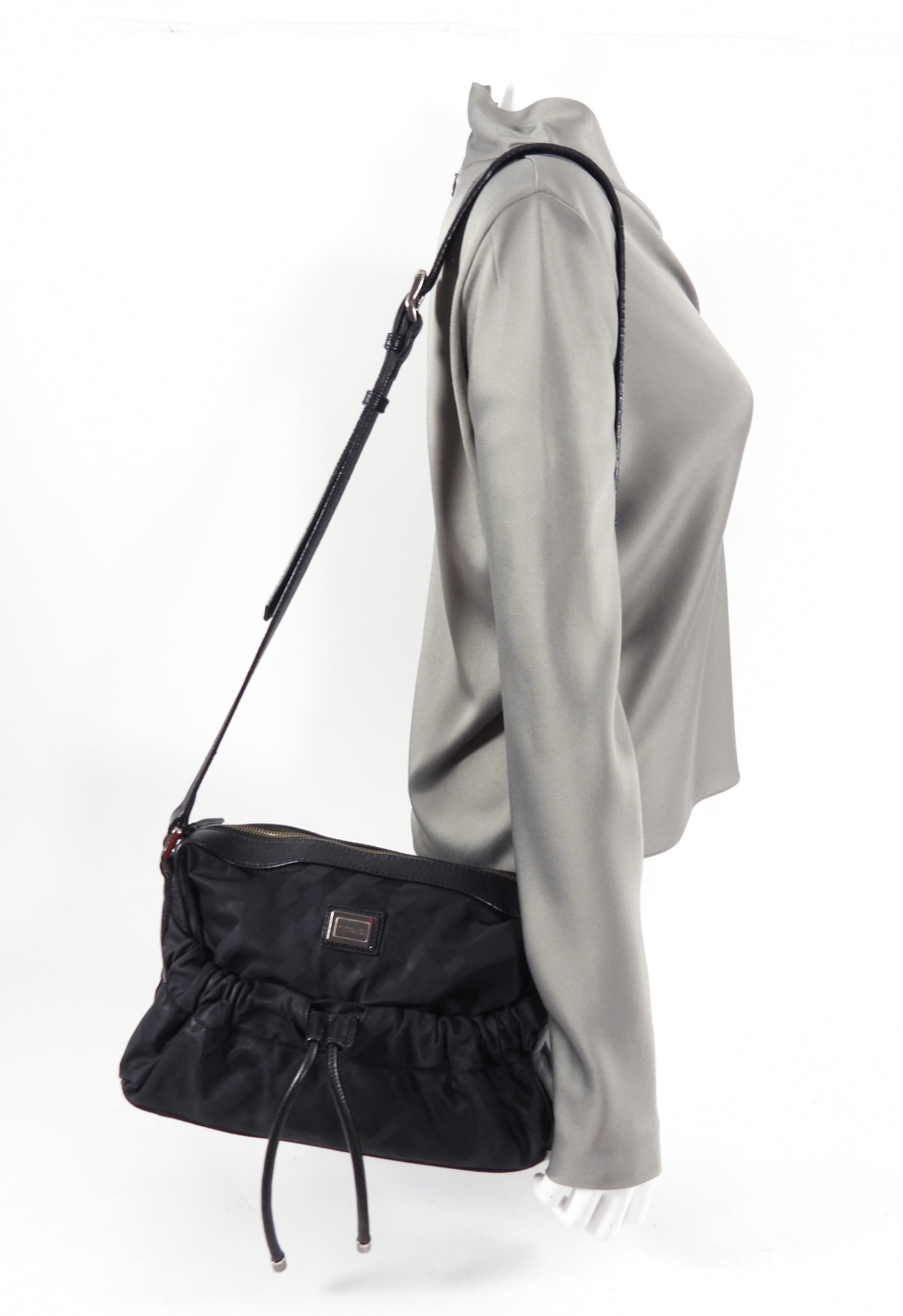 Burberry Black Nylon and Leather Crossbody Bag for Women | Luxury Designer Handbag | Perfect for Work, Travel & Everyday Use