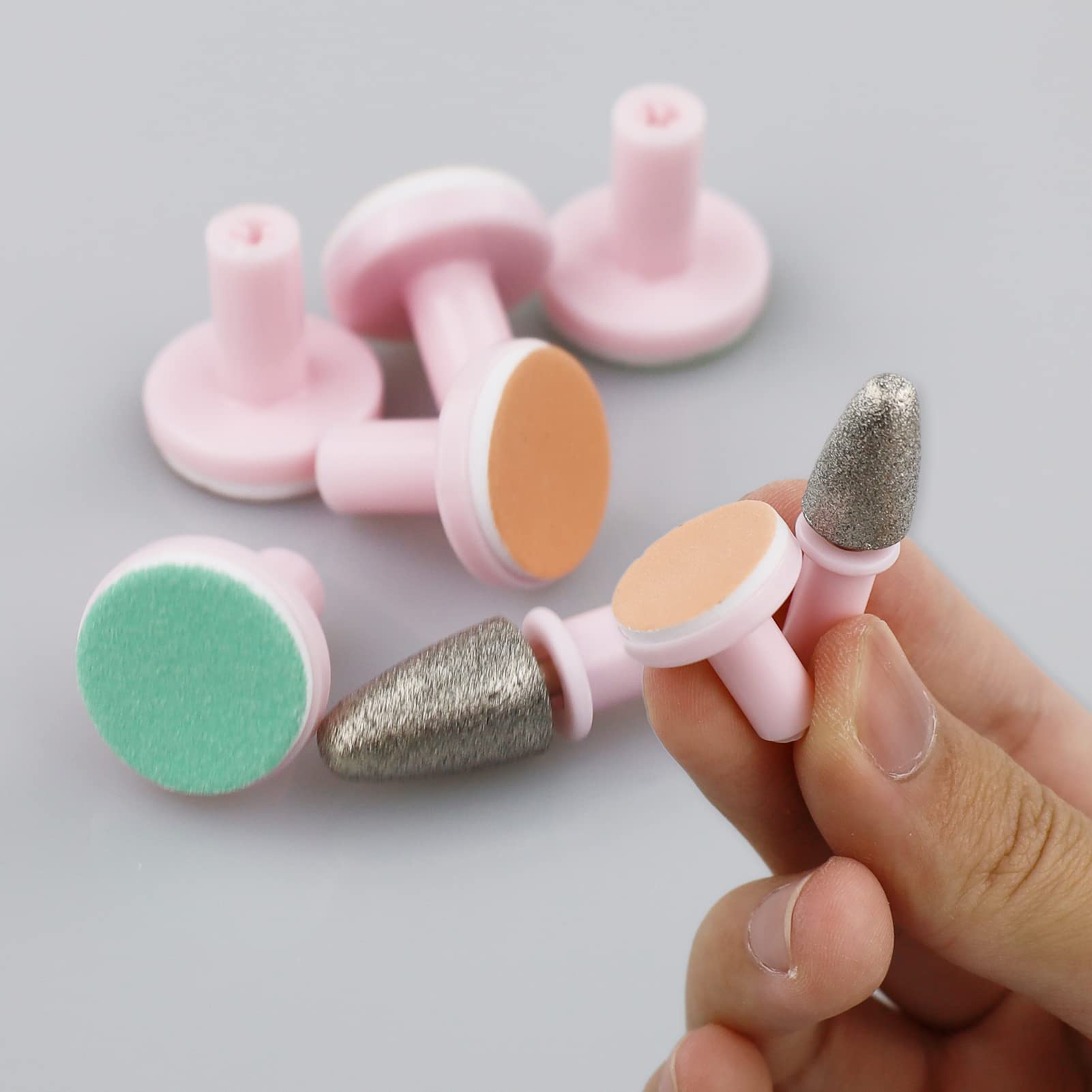 12-Piece Baby Nail File Replacement Pads - Electric Nail Grinding Heads for Standard Baby Nail Trimmer - Safe for Newborn, Infant & Toddler - Gentle Nail Care for Sensitive Skin - Perfect for Home Use and Travel