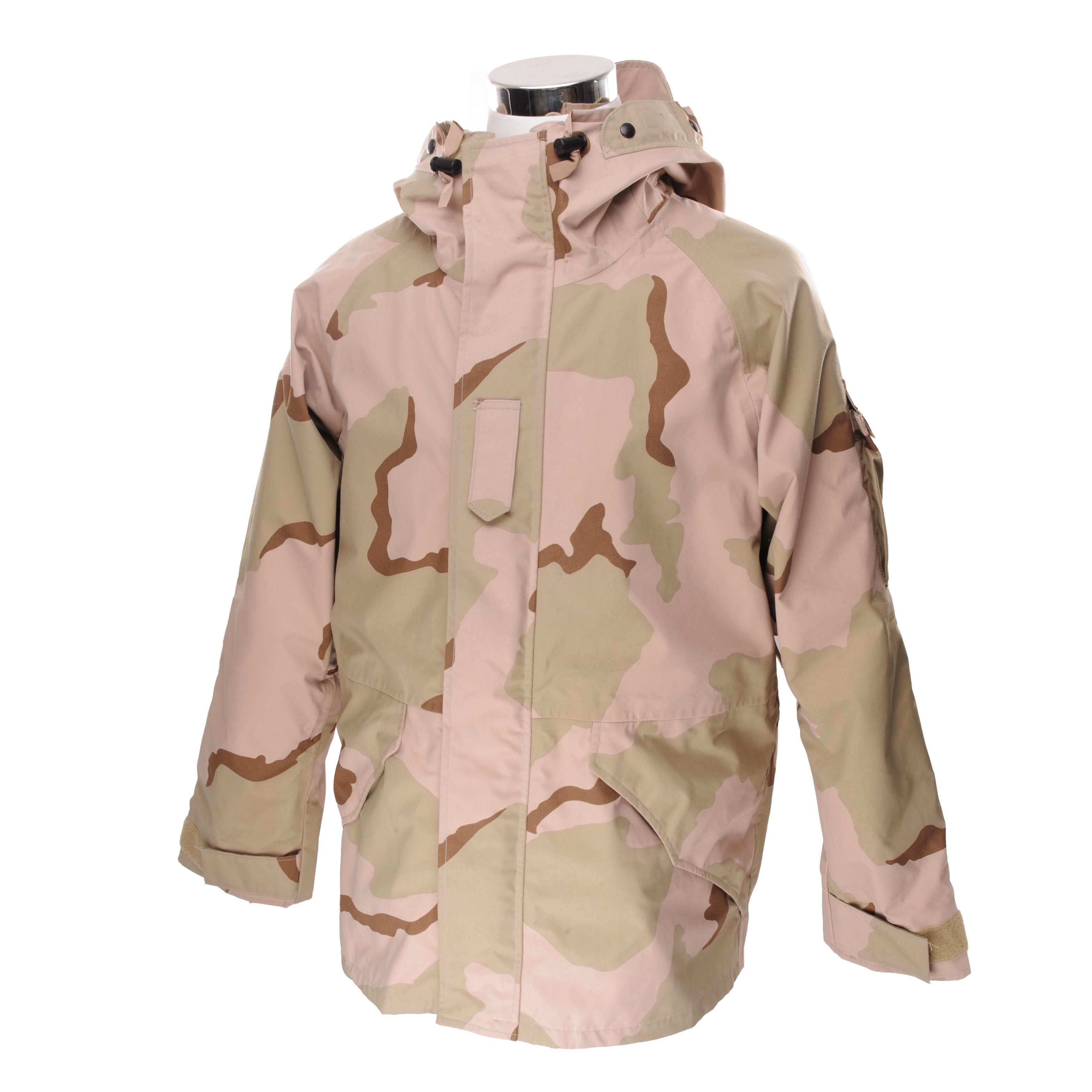 Vintage US Army ECWCS Parka - Desert Gore-Tex Camo Jacket (Medium Regular, Deadstock) - Military Outerwear for Hiking, Camping & Outdoor Adventures