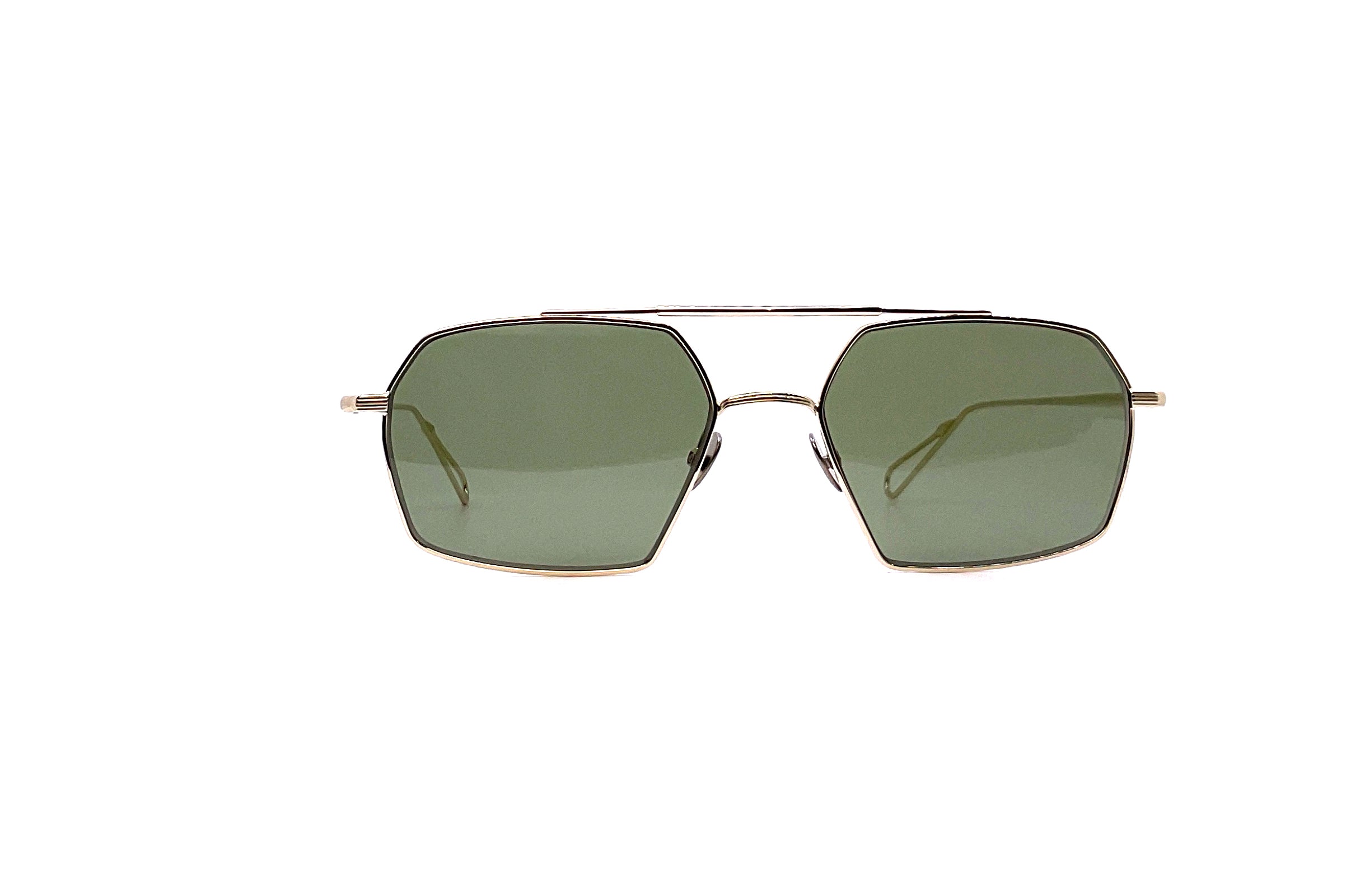 Ahlem Haussman Sun Sunglasses - Grey Gold Frame with UV Protection - Perfect for Outdoor Activities, Beach, and Driving