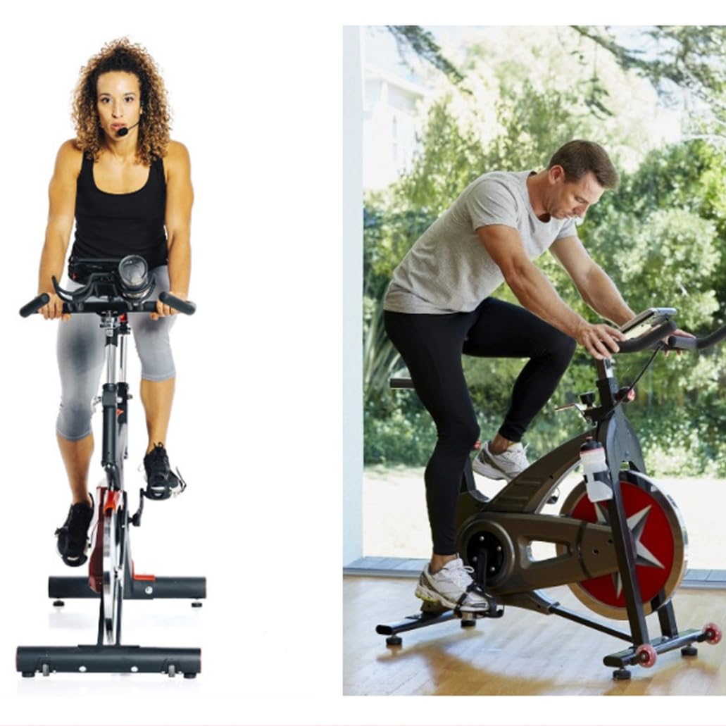 Spin Bike Pedals with Adjustable Straps - Replacement Indoor Exercise Bike Pedals 1 Pair - Perfect for Home Gym, Cycling Workouts & Cardio Training