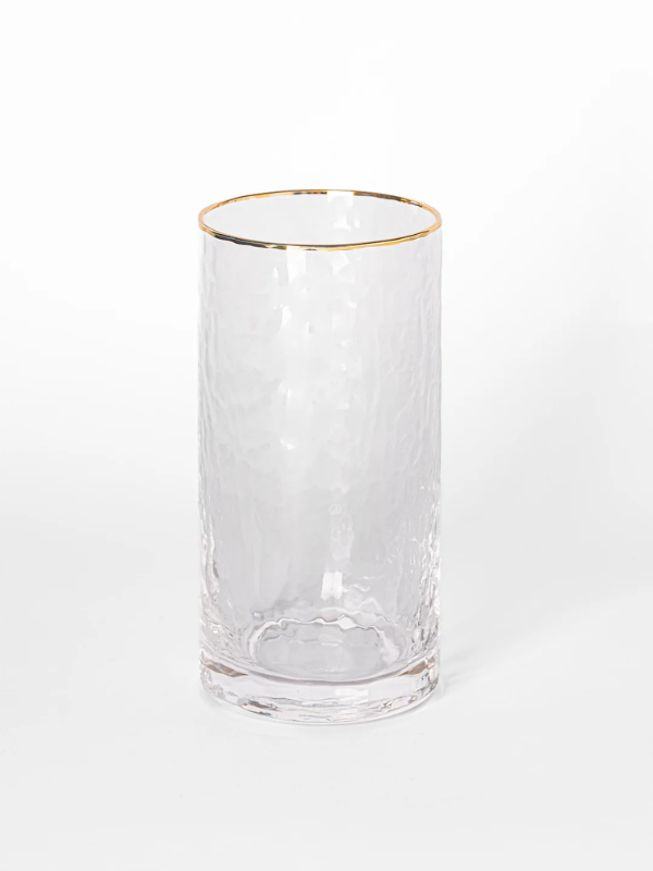 Premium Hammered Glass Water Glass Set - Elegant & Durable Drinking Glasses for Home, Bar, or Restaurant - Perfect for Iced Tea, Juice, Cocktails & Everyday Use