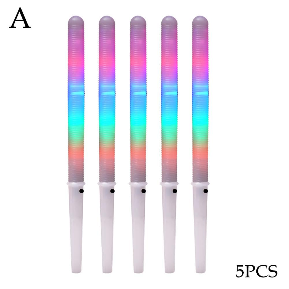 Glow in the Dark Cotton Candy Sticks - Reusable LED Glow Sticks for Cotton Candy Machines - Colorful Light Up Cones for Parties, Carnivals & Night Events