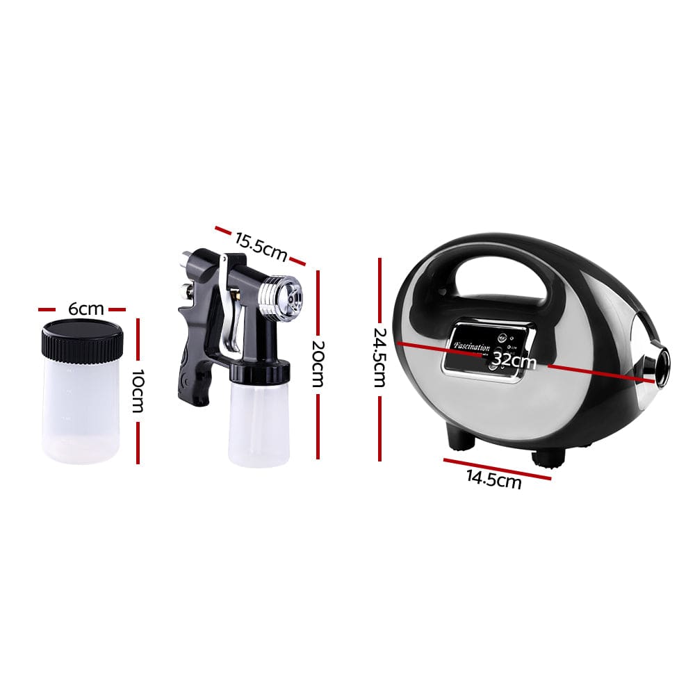 Professional HVLP Spray Tan Machine Kit with Spray Gun & Tent - Alba Sunless Tanning System for Salon & Home Use - Achieve a Natural, Even Glow for Parties, Weddings & Special Events