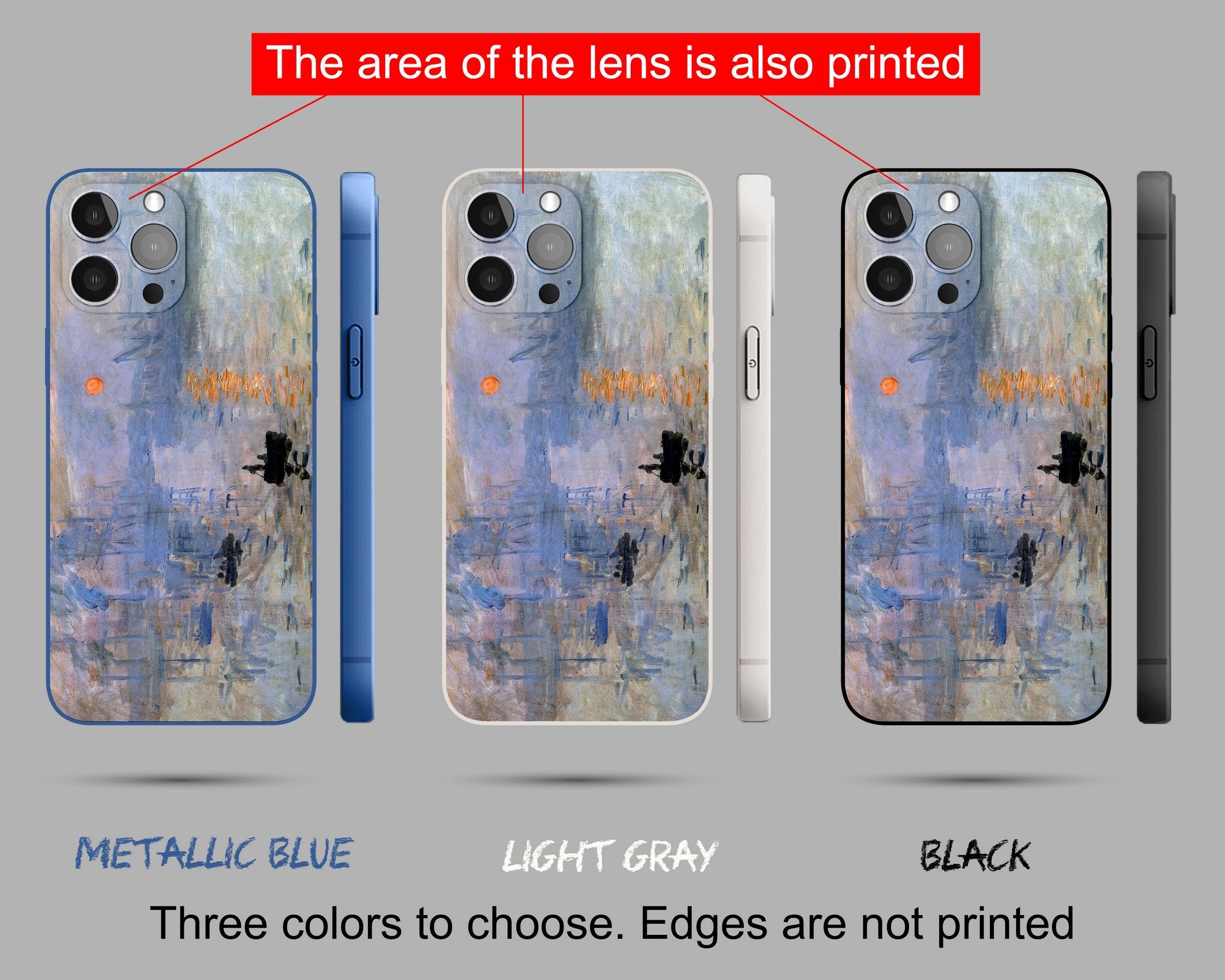 Claude Monet Impression Sunrise iPhone Case - Premium Art Cover for iPhone 11, SE, 8 Plus | Waterproof Protective Phone Cover with Famous Painting Design - Perfect Gift for Art Lovers & Home Decor
