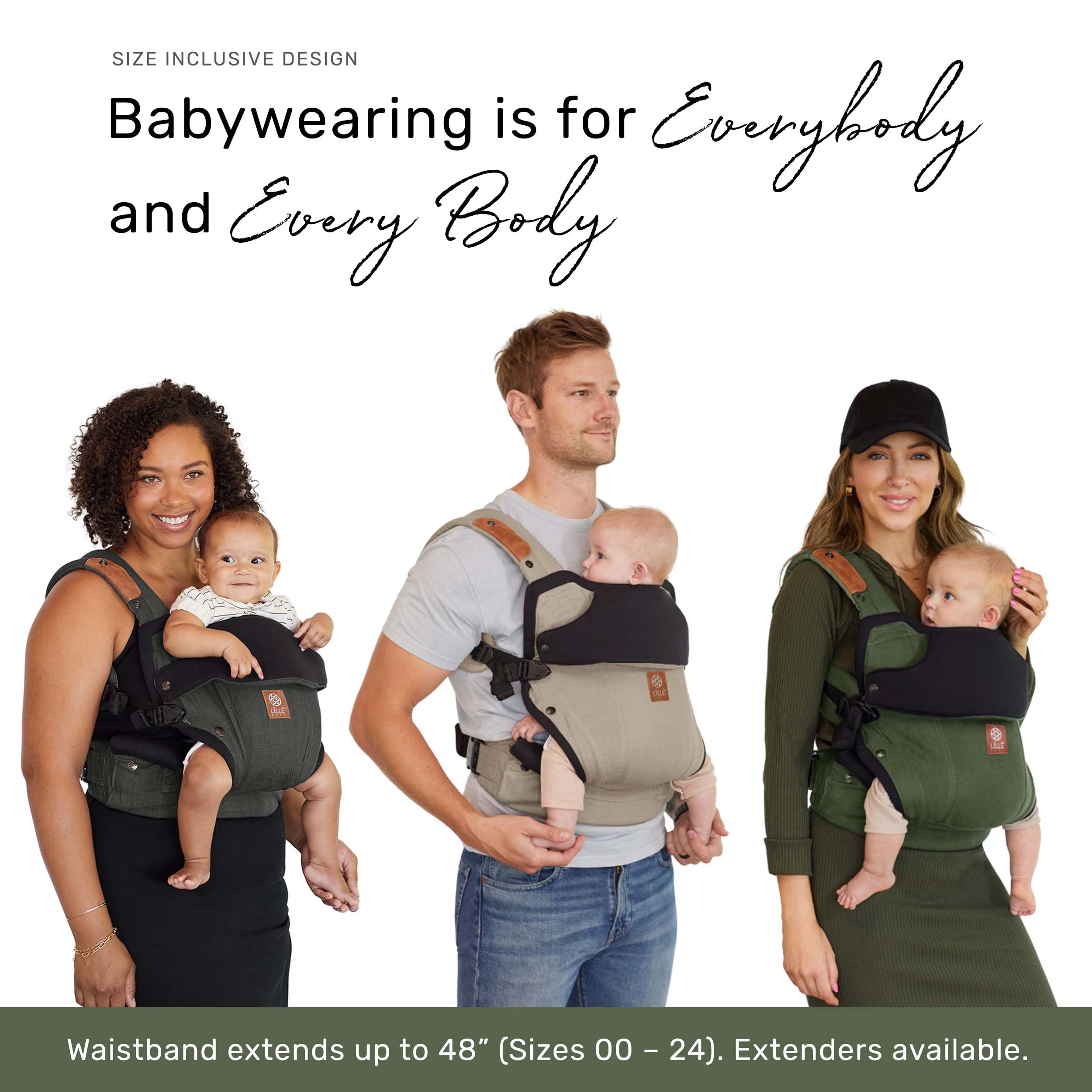 Lillebaby Elevate Ergonomic 6-in-1 Baby Carrier for Newborn to Toddler (7-45 lbs) - 360° Adjustable, Lumbar Support, Inward & Outward Facing - Includes Tote Bag & Head Pillow - Perfect for Hands-Free Parenting, Shopping & Outdoor Adventures (Olive Green)