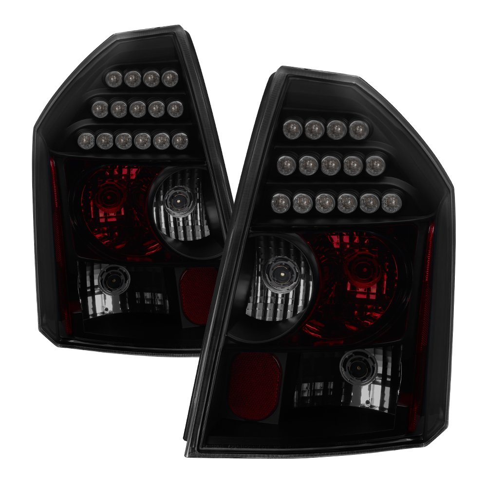 2005-2007 Chrysler 300C Euro Style LED Rear Brake Tail Lights - High Visibility & Modern Look for Night Driving & Car Customization