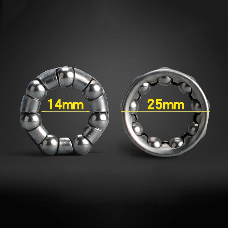 2pcs/Set 25-40mm Bicycle Headset Bearings - Steel Retainer Replacement Parts for Bike Repair & Maintenance | Perfect for Mountain, Road & Commuter Bikes