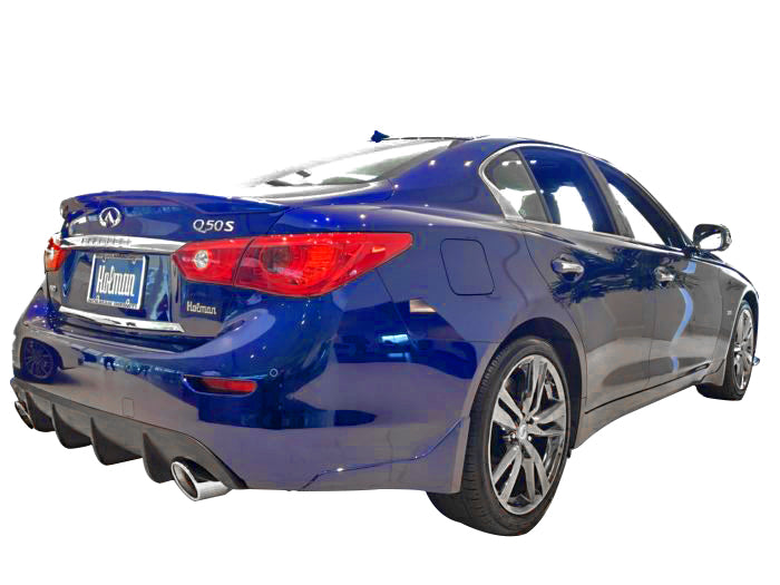 2014-2017 Infiniti Q50 Rear Diffuser - Matte Black Performance Upgrade | KB11222MB | Enhance Your Car's Aerodynamics & Style