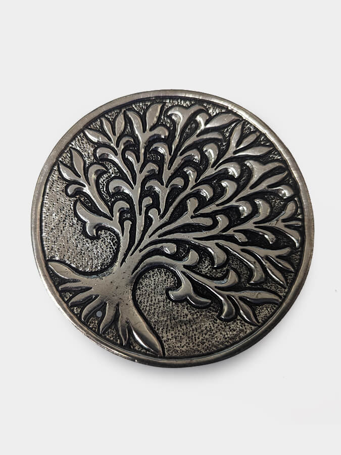 Namaste Tree of Life Aluminum Incense Holder - Spiritual Aromatherapy Accessory for Meditation, Yoga & Home Decor