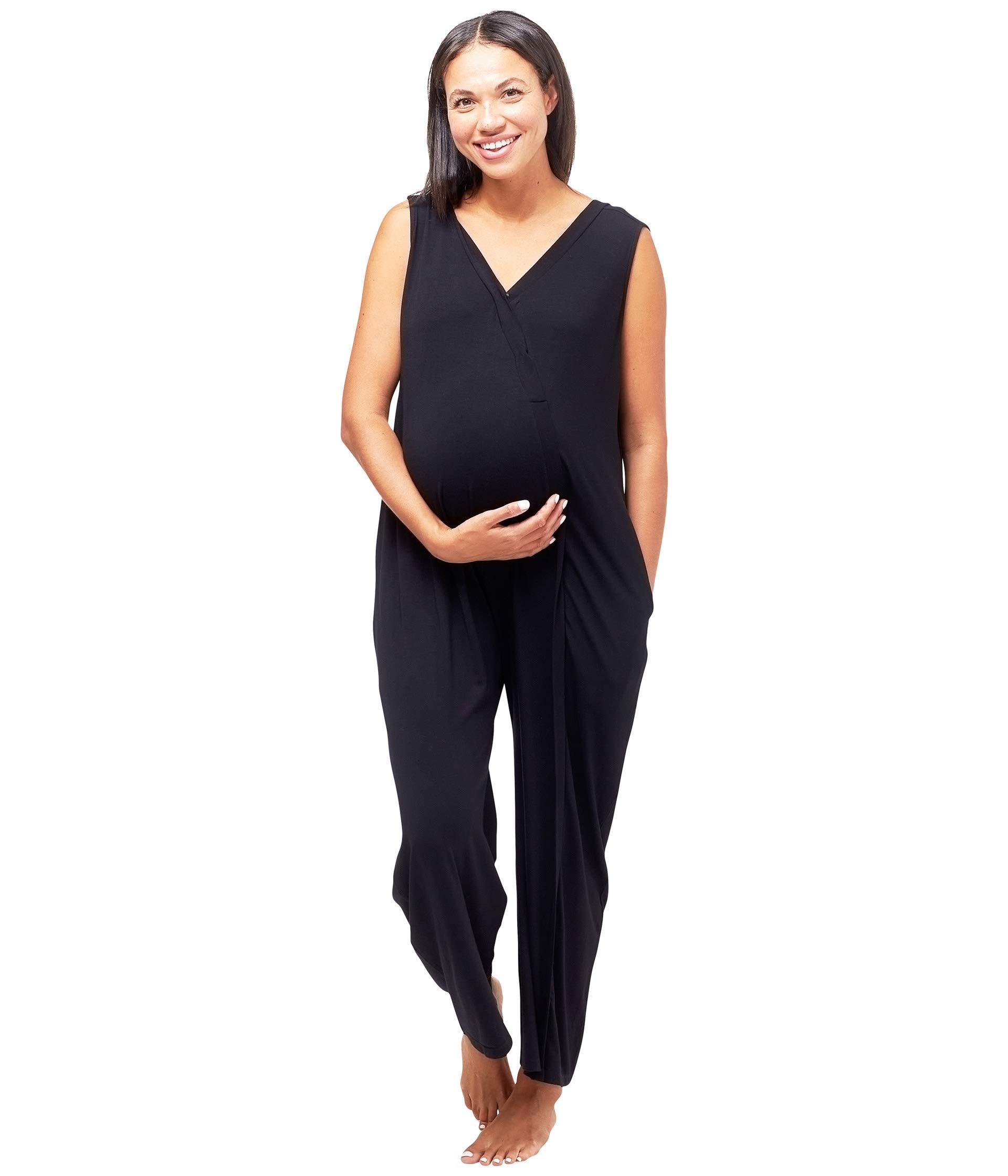 NOM Maternity Everyday Jumpsuit - Comfortable & Stylish Pregnancy Outfit for Women | Perfect for Work, Casual Wear & Maternity Photos