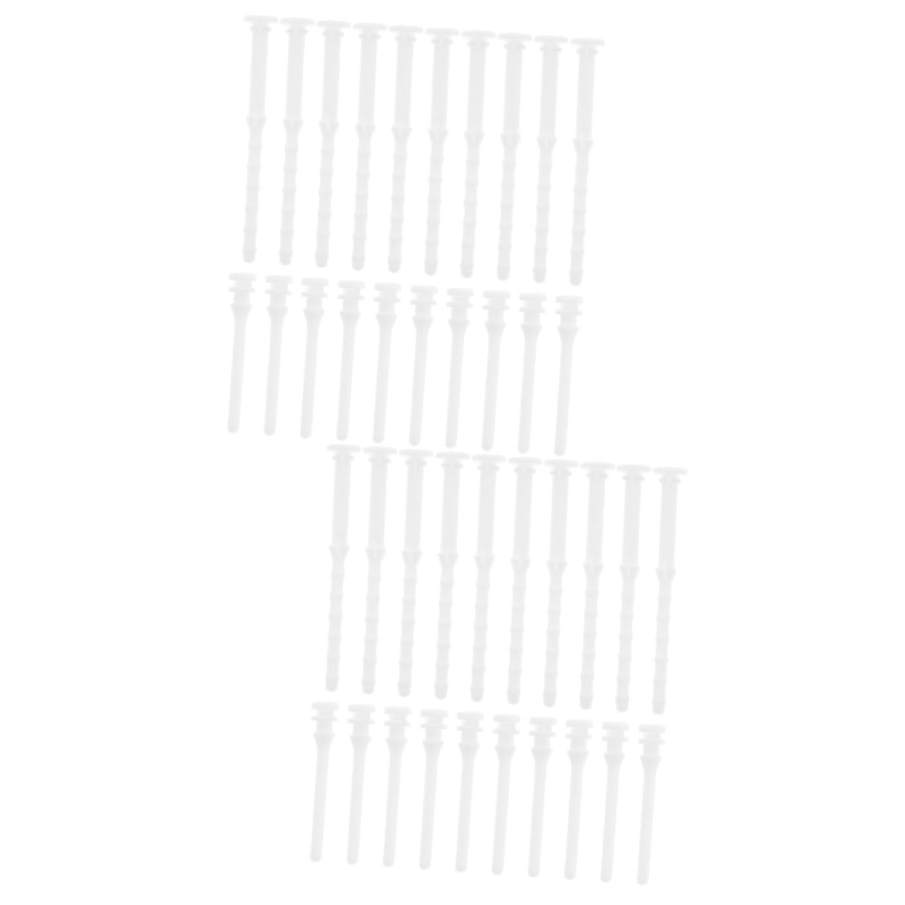 ULTECHNOVO 40-Piece Computer Case Glue Nails Rivets Kit - Black Fan Screws & White Silicone Rubber Mounting Pins for PC Case Fan Installation | Perfect for Gaming PC Builds, Computer Upgrades & DIY Repairs