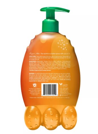 Raw Sugar Kids Bundle: 2-in-1 Mango Butter & Oats Shampoo Conditioner + Pineapple Orange Bubble Bath Body Wash (12 oz Each) with Loofah - Gentle Natural Hair & Skin Care for Toddlers & Children - Perfect for Bath Time & Daily Hygiene Routine