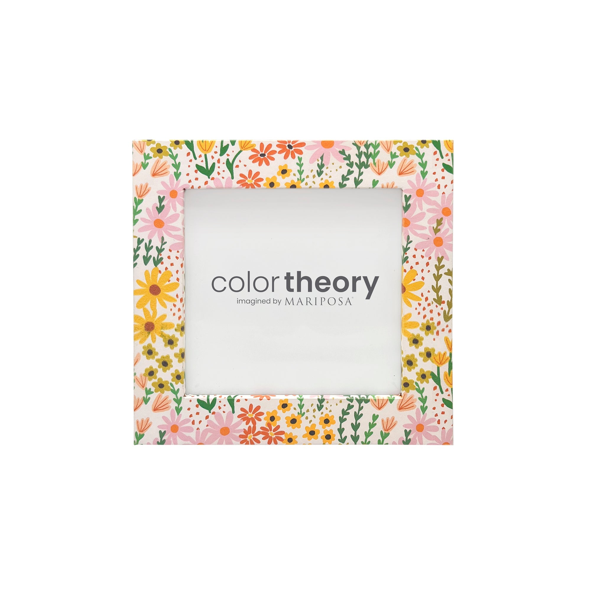 Double Sided Botanical and Meadow 4x4 Picture Frame - Perfect for Home Decor, Wall Art, and Office Display