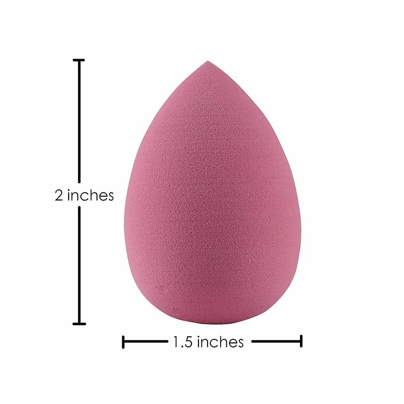 Staila 4-Piece Makeup Sponge Set (2 Packs) with Travel Case - Premium Beauty Blender for Liquid Foundation, Powder, Cream & Concealer - Wet & Dry Use Cosmetic Sponge - Perfect for Home, Travel & Professional Makeup Application (Pink Series)