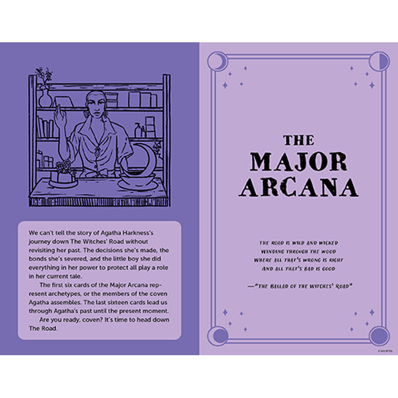 Agatha All Along Tarot Deck with Guidebook - 78-Card Divination Set for Beginners & Professionals | Perfect for Spiritual Guidance, Meditation & Gift Giving