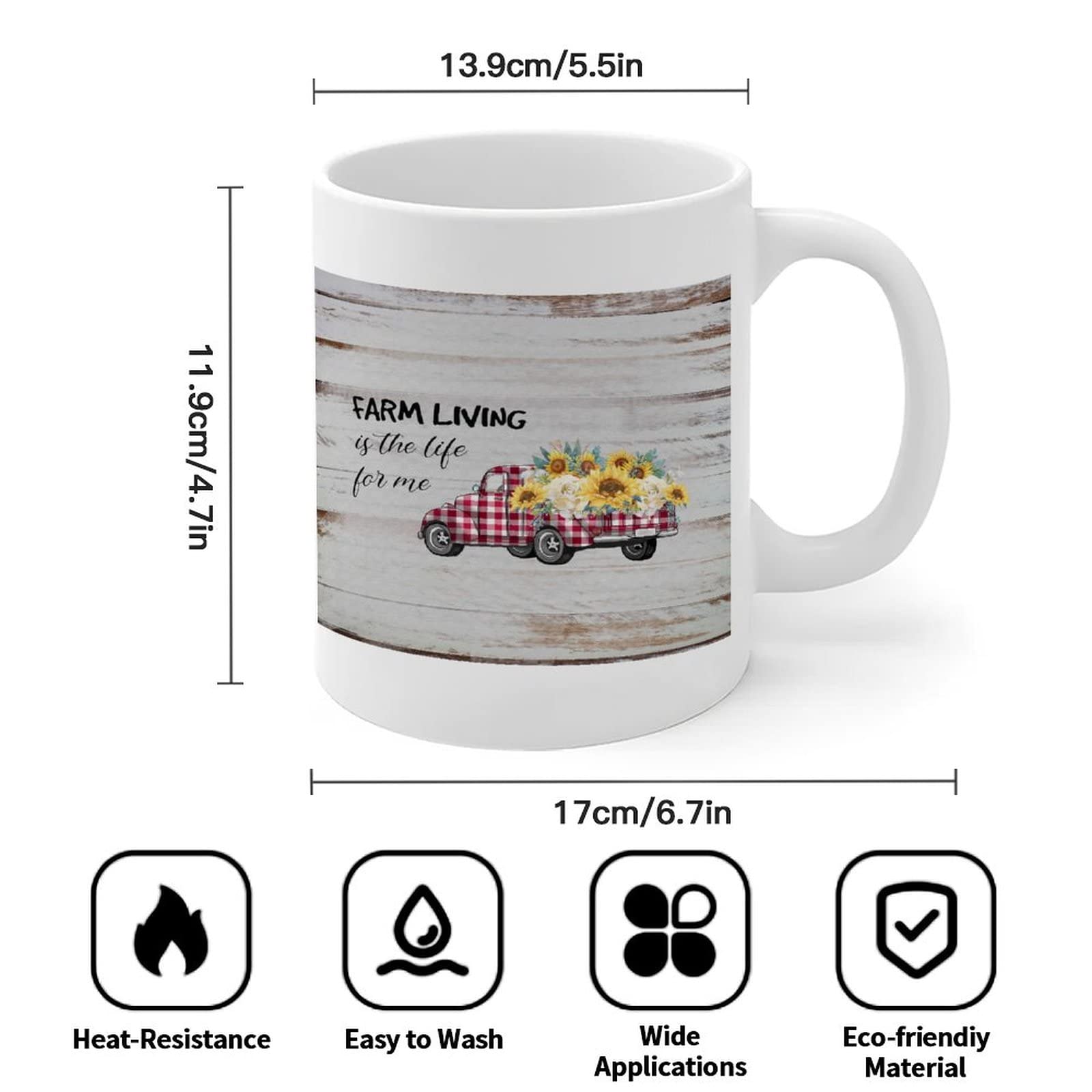 11oz Inspirational Quote Coffee Mug - White Ceramic Tea Cup with Motivational Words for Coworkers, Friends, Family, Husband & Wife | Perfect for Office, Home & Gifts