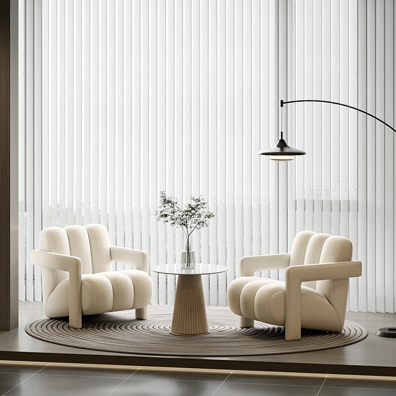 Ergonomic Cushioned Arm Chair for Living Room - Ultra Comfortable Lounge Chair for Reading & Relaxing - Perfect Accent Chair for Home Office or Bedroom