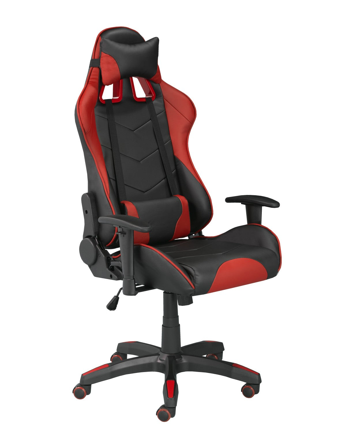 Premium Gaming Desk and Chair Set - Ergonomic Red & Black Computer Desk with Comfortable Gaming Chair for PC Gamers - Perfect for Home Office, Streaming, and Esports Setup