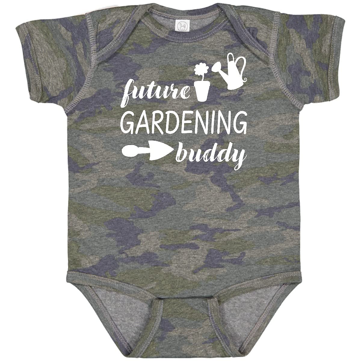 Inktastic Future Gardening Buddy Baby Bodysuit - Organic Cotton Cute Gardening Outfit for Infants & Toddlers - Perfect for Outdoor Activities, Family Gardening Days & Photo Shoots