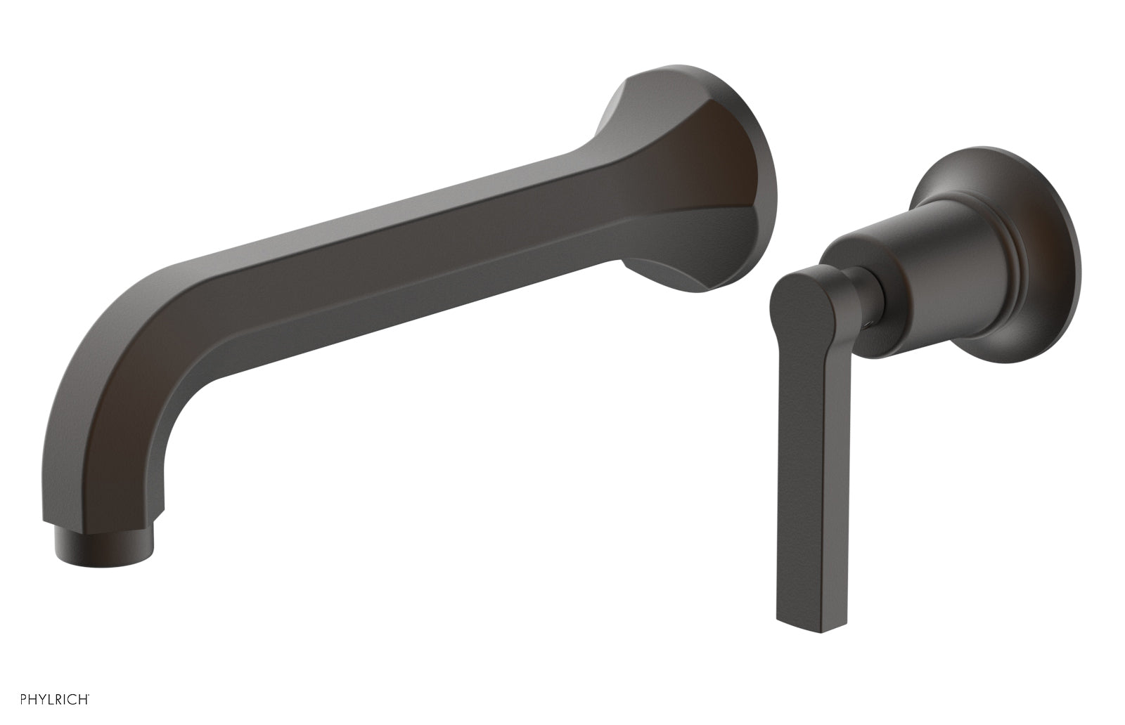 HEX MODERN Single Handle Wall Mounted Lavatory Faucet Set with Lever Handle - Model 501 16 - Perfect for Bathroom Sink, Powder Room, and Guest Bath Installation