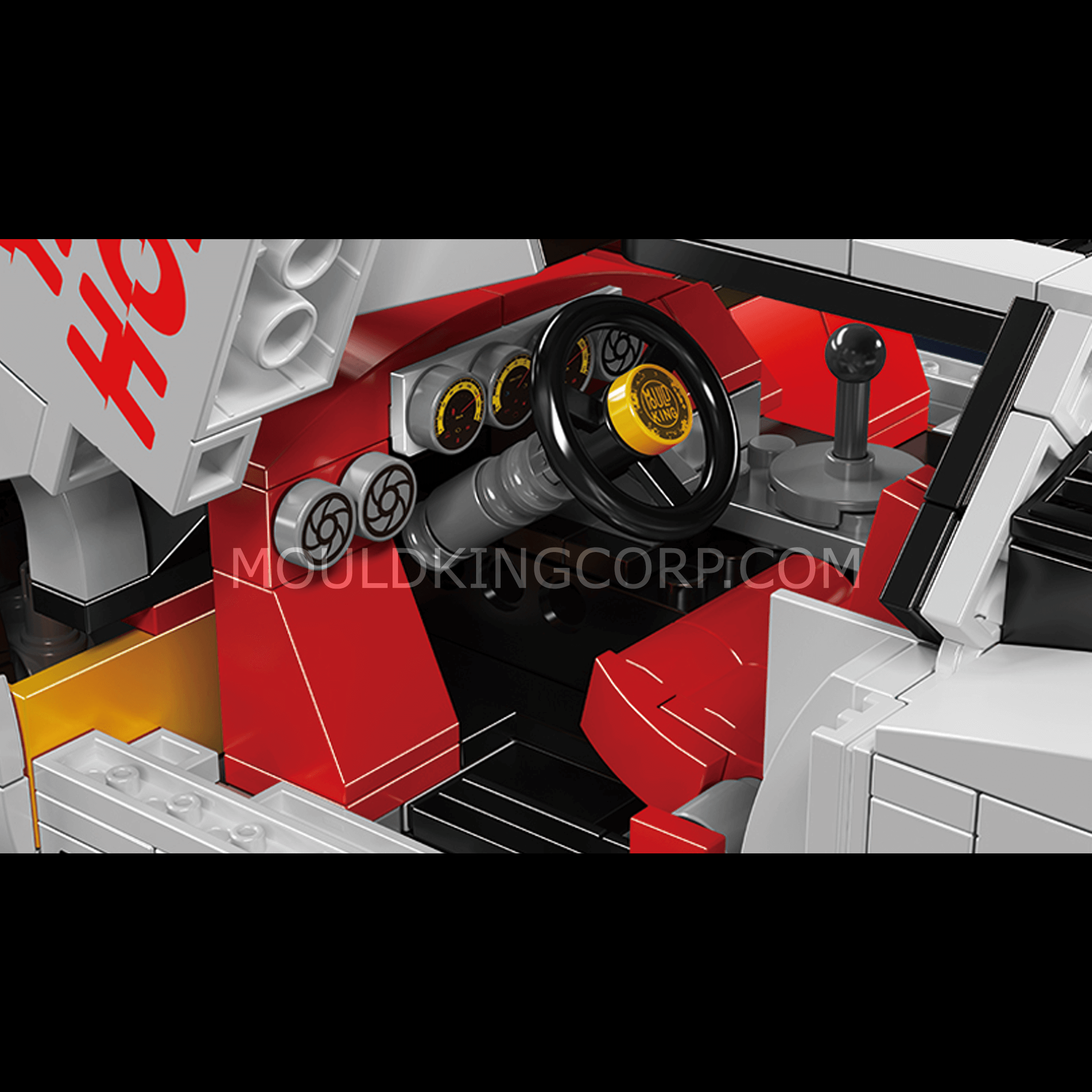 Mould King 13194 Remote Control Car Model Kit - 80s Italian Lamborghini Countach Replica | 1,384 PCS Building Blocks for Adults & Teens | Perfect for Collectors, DIY Enthusiasts & Home Decoration