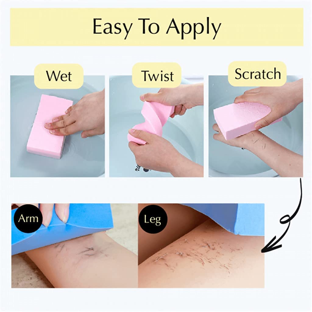 CAZINA Exfoliating Bath Sponge for Women & Men - Soft Skin Scrubber, Dead Skin Remover, Face & Body Wash - Pack of 2 (Multicolor) - Perfect for Shower, Bath & Spa Day