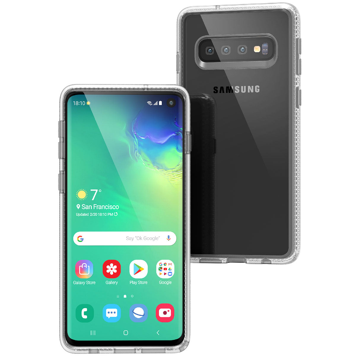 Samsung Galaxy S10 Shockproof Case - Heavy Duty Impact Protection Phone Cover for Galaxy S10 - Perfect for Outdoor, Travel & Everyday Use