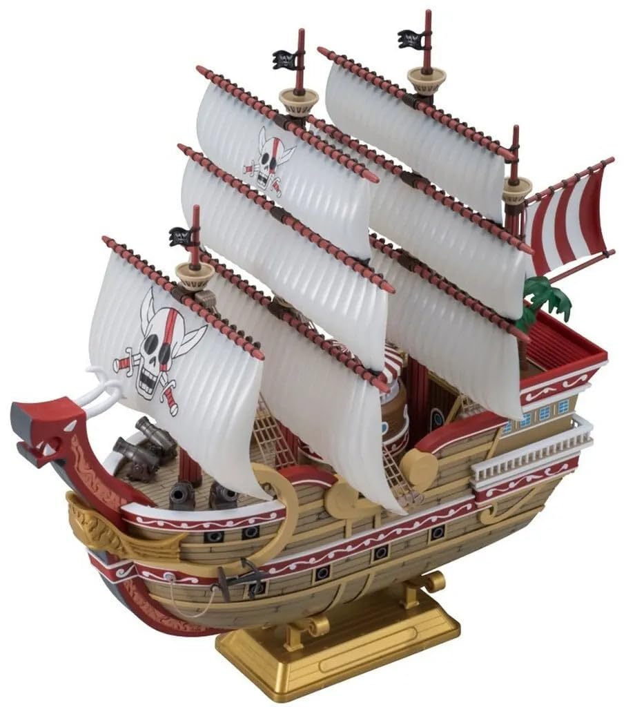 One Piece Model Kit - Red Force Pirate Ship 30cm Collectible - Perfect for Anime Fans & Model Builders - Display for Home, Office, or Gift for One Piece Lovers