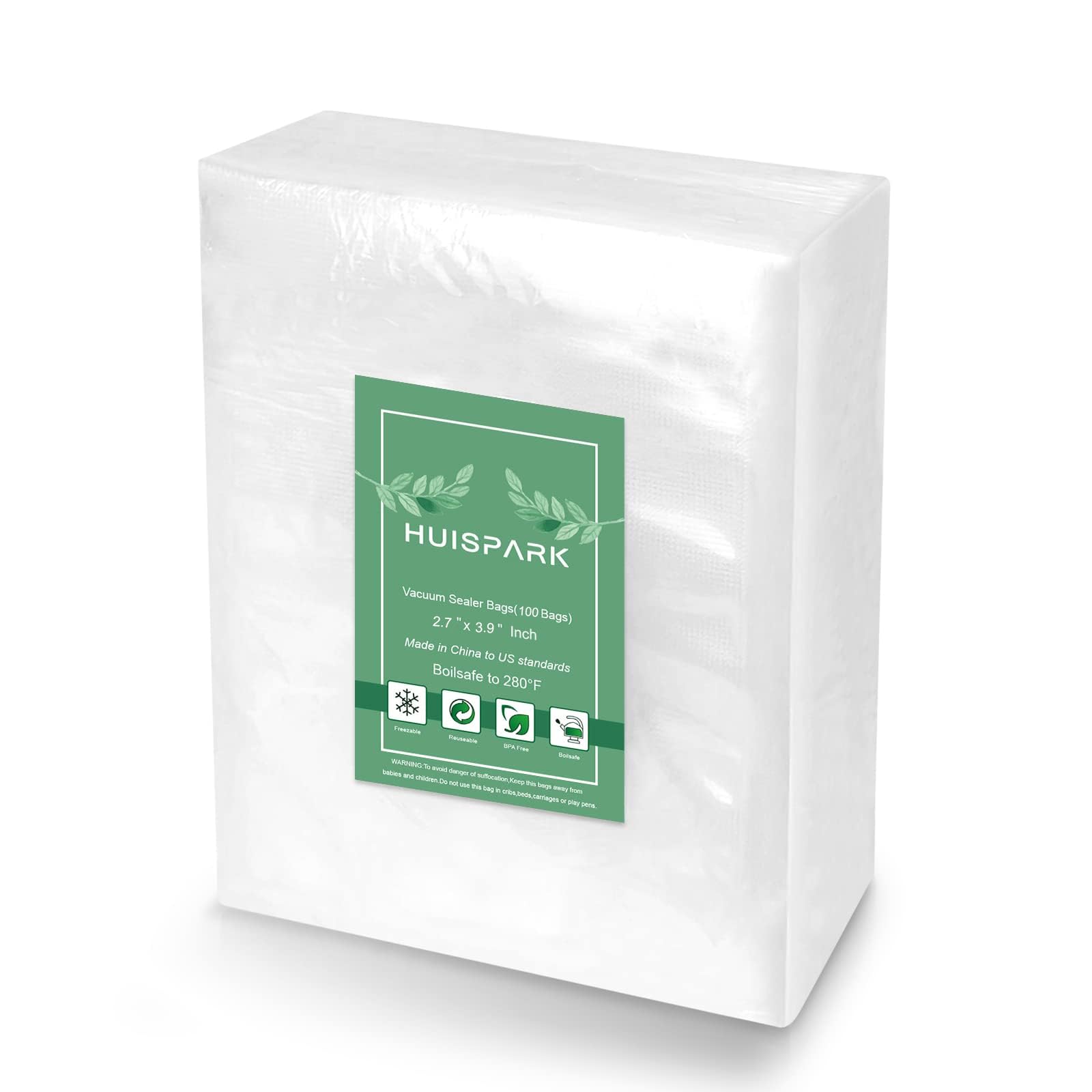 HUISPARK Vacuum Sealer Bags 2.7