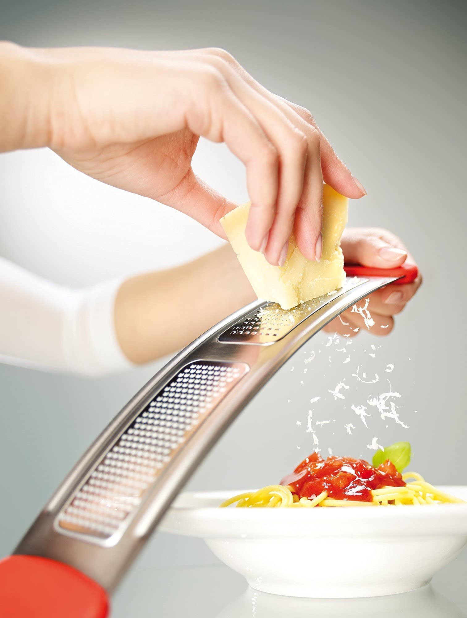 Fissler Q! Fine Grater for Cheese, Nutmeg & Parmesan - Premium Stainless Steel Kitchen Utensil - Perfect for Italian Cooking, Baking & Garnishing Dishes