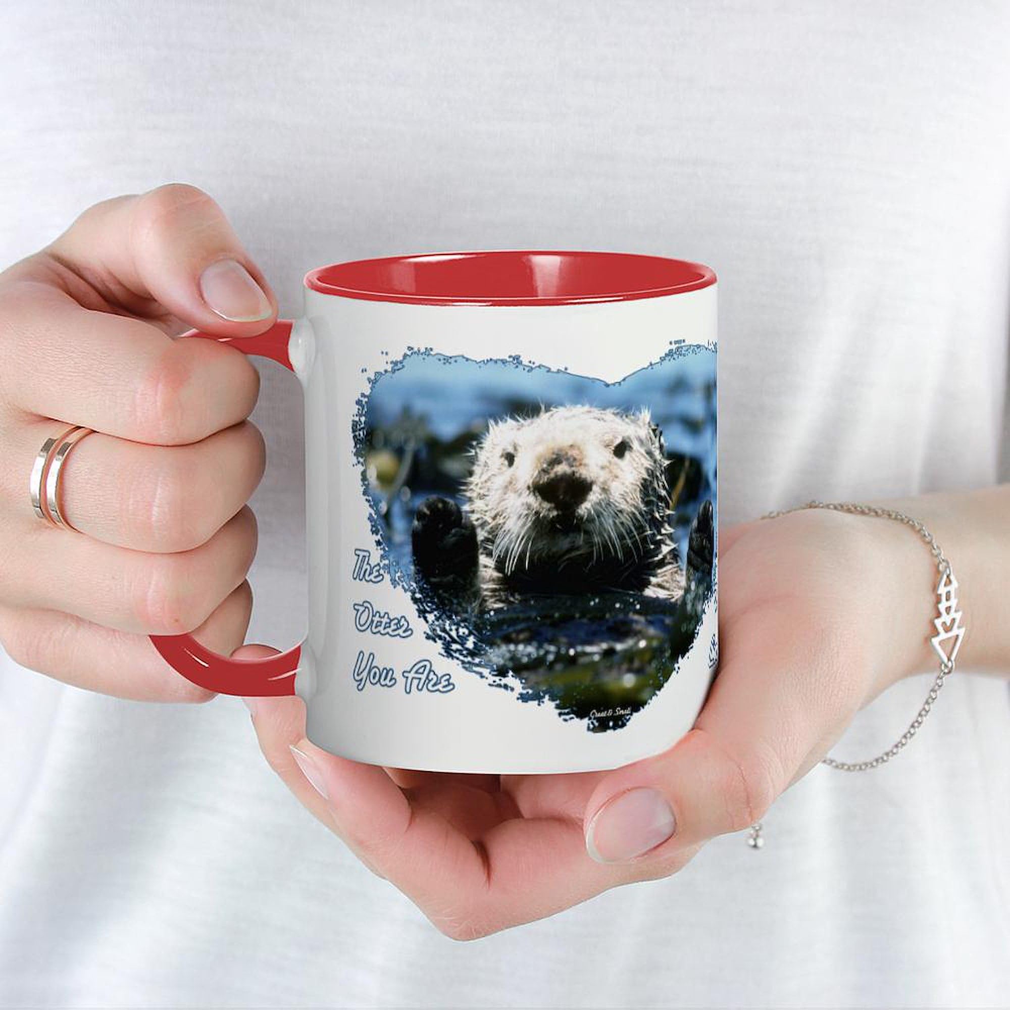 The Otter You Are Mug - 11 oz (325 ml) Ceramic Coffee Cup with Cute Otter Design - Perfect for Tea, Coffee & Hot Chocolate at Home or Office