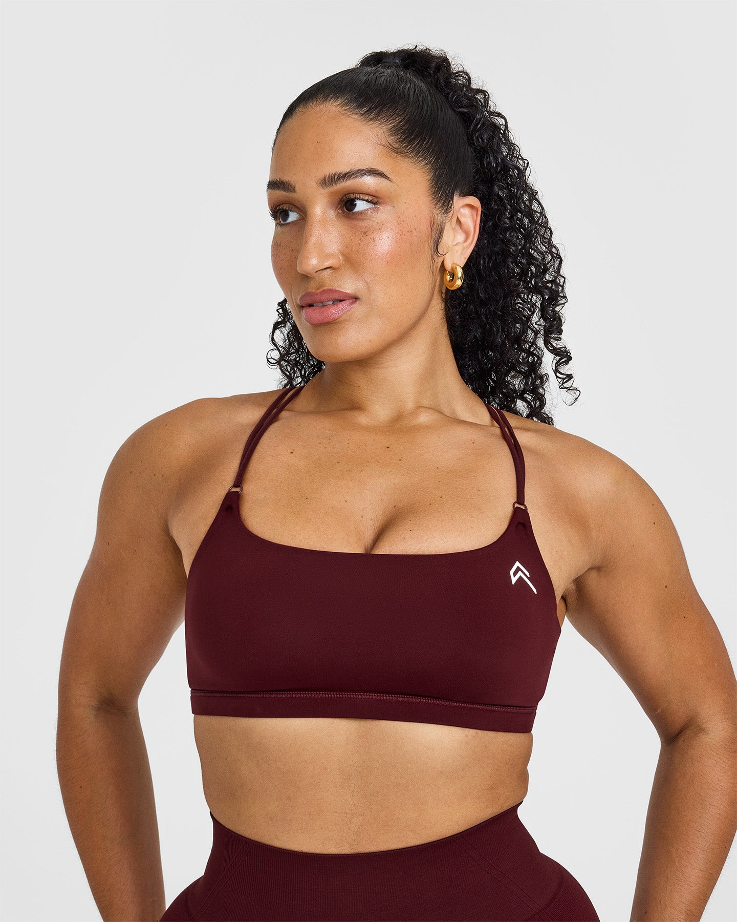 Everyday Comfort Cross Over Bralette for Women - Soft Wireless Support in Rosewood | Perfect for Yoga, Lounge & Sleepwear