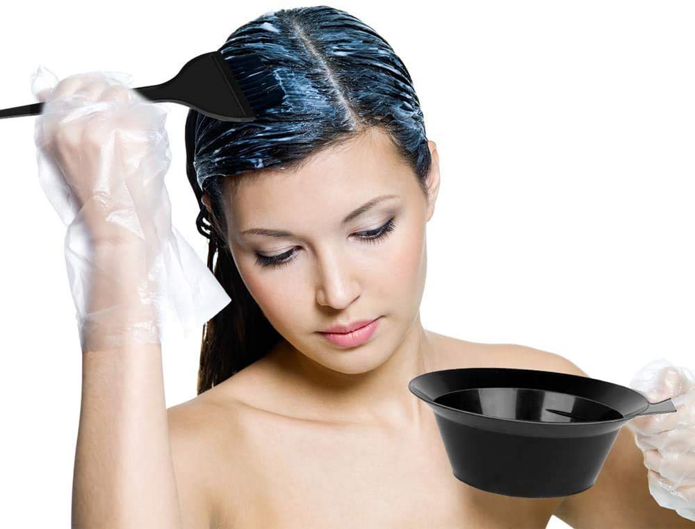 ZAUKY Professional Hair Cutting Comb & Styling Dye Applicator Set - Includes 1 Hair Comb & 1 Color Mixing Bowl with Handle for Salon, Home Haircuts & DIY Hair Coloring