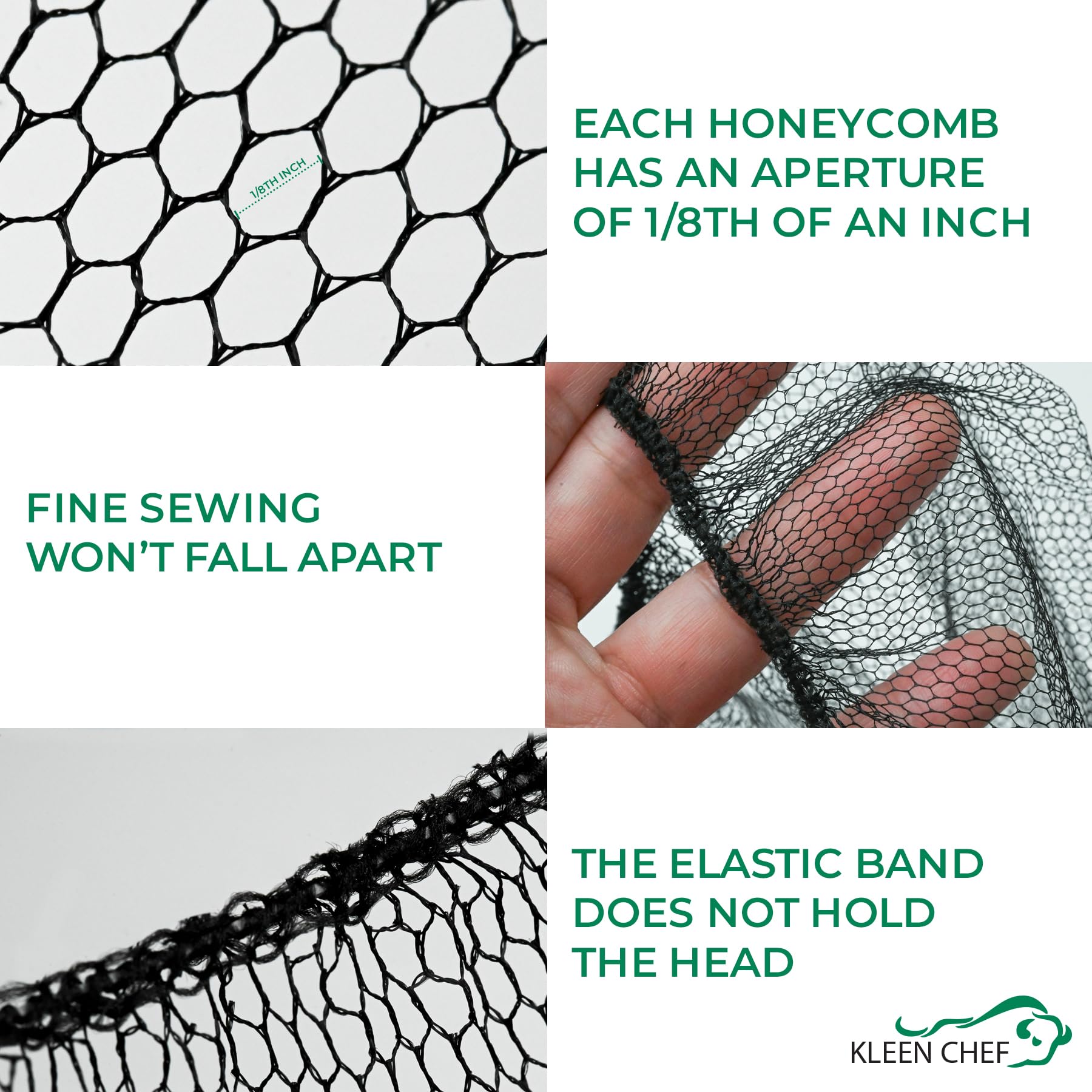 400 PCS Black Nylon Honeycomb Hair Nets - 24 Inch Elastic Food Service Hair Covers for Restaurants, Ballet Buns, Sleeping, Wigs & Spray Tans (Bulk Pack) - Ideal for Food Safety, Salon & Beauty Applications