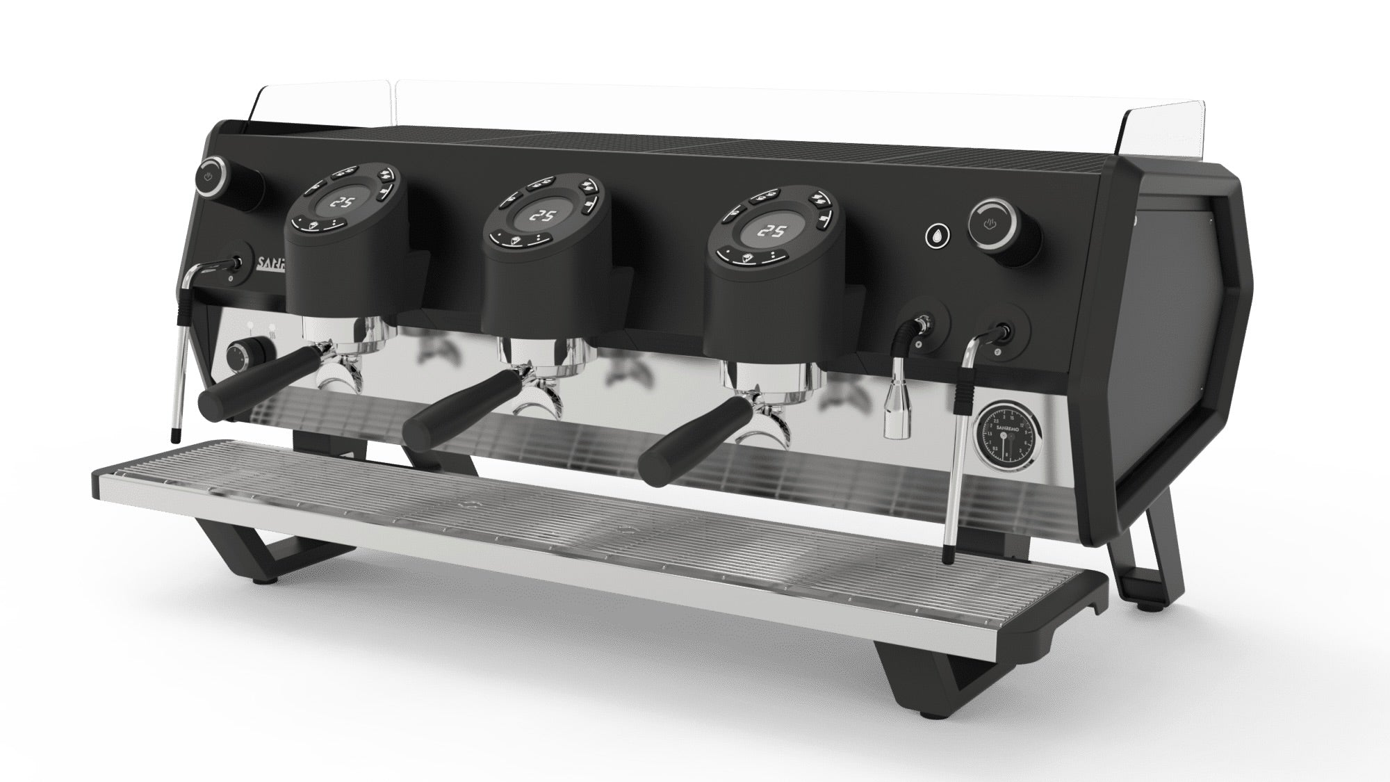 Sanremo D8 Commercial Espresso Machine - 3 Group Semi-Automatic Black for Coffee Shops & Restaurants | High-Performance Barista Equipment for Professional Use